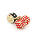 Lauren G. Adams Gabriella Gold & Red Rolling Dice Charm & Bead